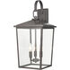 Fetterton 3 Light 23.5 inch Powder Coated Bronze Outdoor Wall Sconce